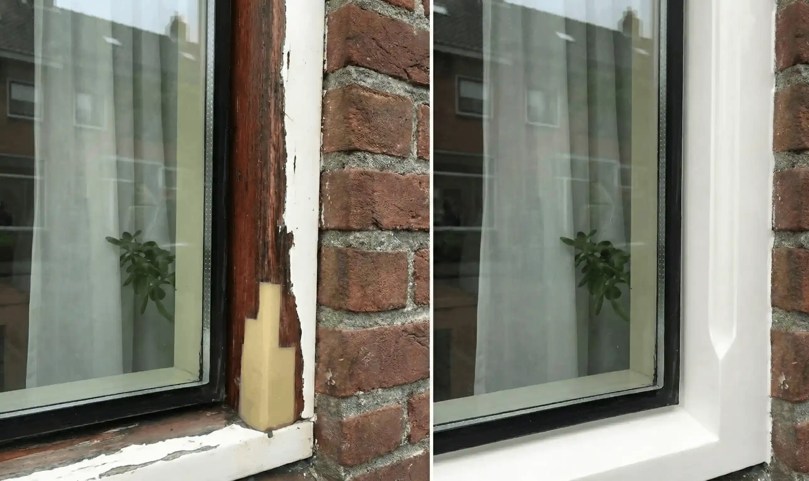 Houtrot reparatie aan stolpboerderij in Schagen