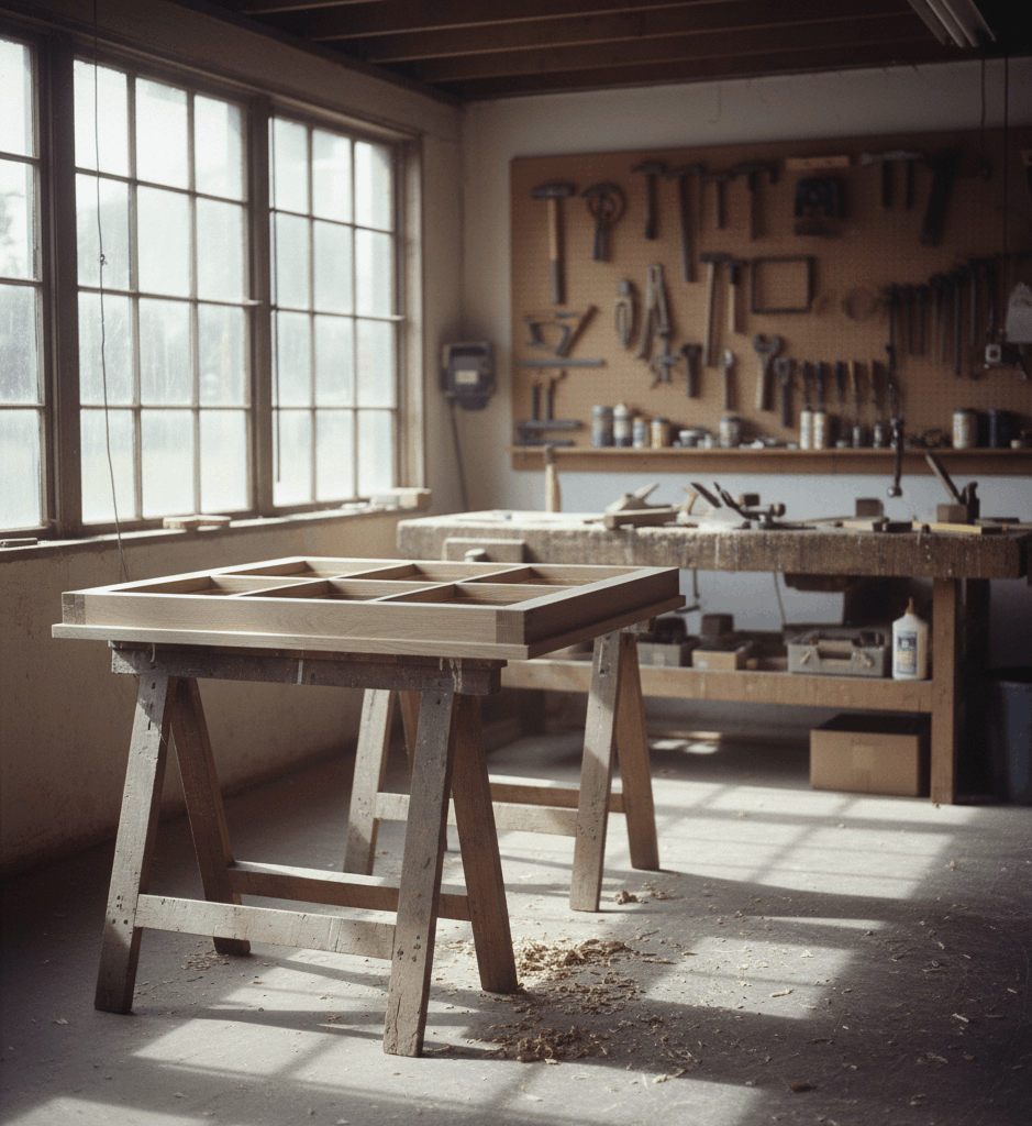 Henk Oost in zijn werkplaats